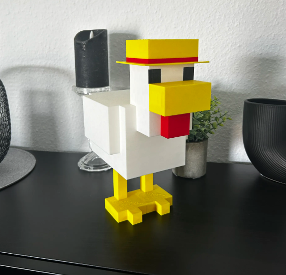 Minecraft Chicken with Hat