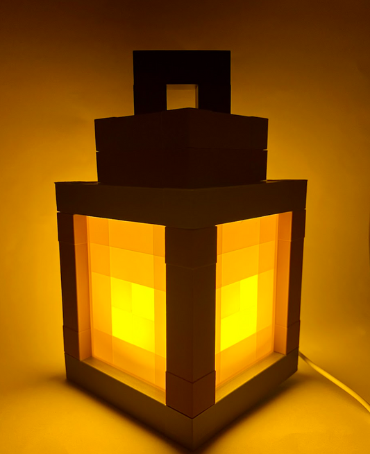 Minecraft Pixel Lantern Lamp – Customizable Desk Light