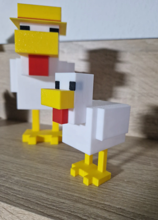 Minecraft Chicken with Hat
